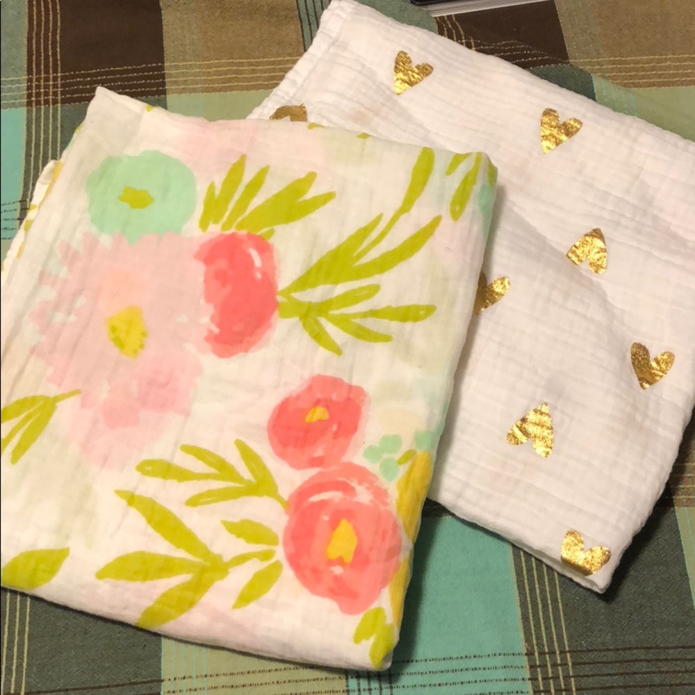 Muslin Swaddle Blanket -  Set of 2